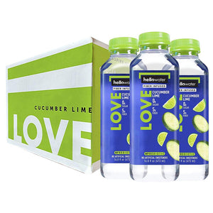 LOVE, Cucumber-lime hellowater® Pack of 12